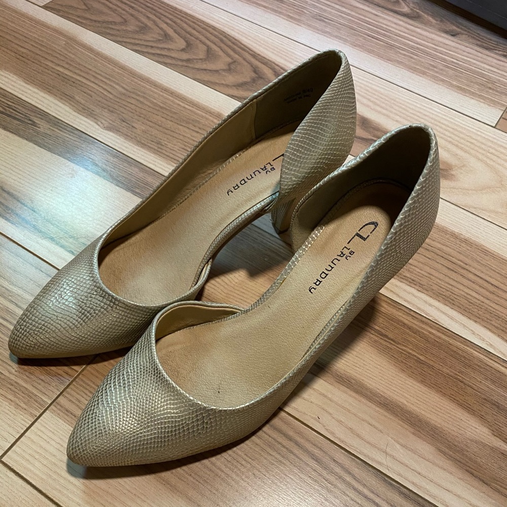 Gold heels